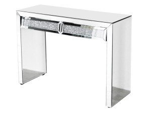 Konsola lustrzana w stylu glamour 110x40x80