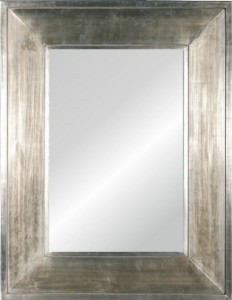 Wyjątkowe lustro z ozdobną ramą stare srebro ARTSTYLE 04
