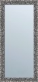 Srebrne lustro z ramą w stylu glamour 150x70