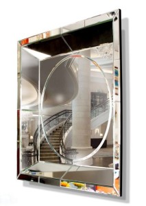 Ekskluzywne lustro z ramą lustrzaną kątową 110x110