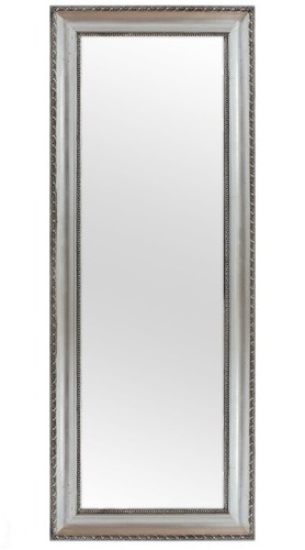 Srebrne lustro do przedpokoju 54x134
