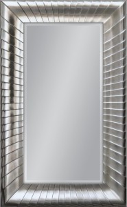 Lustro w srebrnej ramie 160x100