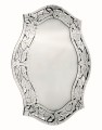 Kryształowe lustro w stylu glamour z ramą lustrzaną 120x80