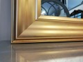  Klasyczne lustro w złotej lekko przecieranej ramie 85x65