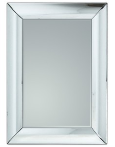 Eleganckie lustro z ramą lustrzaną wypukłą 80x100