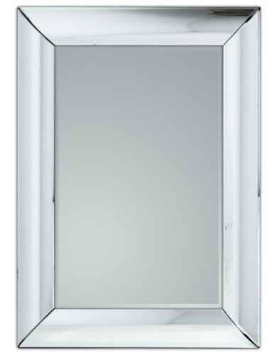 Eleganckie lustro z ramą lustrzaną wypukłą 80x100