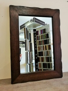 Lustro dębowe ROMA 8 CIEMNY ORZECH 70X50 