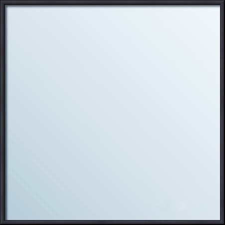 Proste lustro w czarnej aluminiowej ramie-różne wymiary