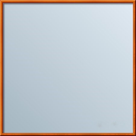 Proste lustro w pomarańczowej aluminiowej ramie-różne wymiary