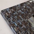 Niezwykłe lustro w oprawie szklanej 80x80