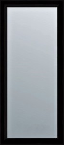 Nowoczesne lustro do przedpokoju czarny połysk 180x80