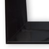 Nowoczesne lustro do przedpokoju czarny połysk 180x80