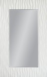 Lustro dekoracyjne białe 160x100
