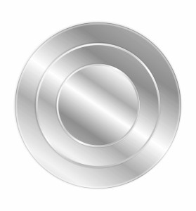 Lustro dekoracyjne LENS 80x80 WYPRZEDAŻ!