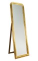 Kryształowe lustro stojące w złotej ramie 160x54