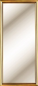 Duże lustro z ramą drewnianą złotą 180x80 