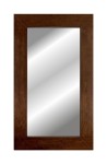 Klasyczne lustro w szerokiej dębowej ramie