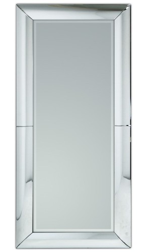 Eleganckie lustro z ramą lustrzaną wypukłą, wymiar 90x150