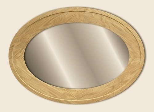 Lustro ELIPSA w dębowej ramie  SMAZAdesign