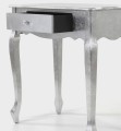 Srebrna stylowa konsola z szufladką 74x73x40