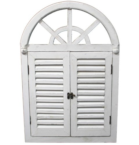 Urocze okno z lustrem i otwieranymi okiennicami 60x68