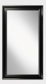 Eleganckie lustro w ramie czarny połysk 132x72 