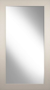 Lustro w stylu glamour z białą ramą 63X83