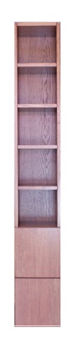 Prosty regał dębowy- kolor 282 teak