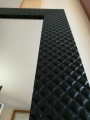 Lustro w stylu glamour z czarną ramą 73X113 