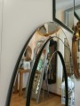 Eleganckie lustro owalne w ramie lustrzanej 60x90