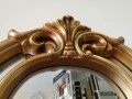 Lustro złote z ozdobą ramą ażurową 121x58