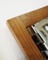 Lustro WOOD LIGHT 130x90 rama złoty dąb