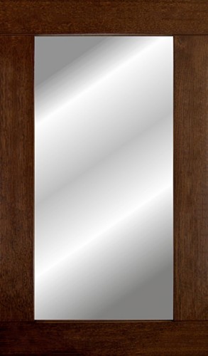 Lustro do przedpokoju SIMPLE 13 rama CIEMNY ORZECH- SMAZAdesign