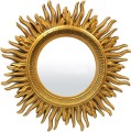 Designerskie lustro w kształcie słońca 