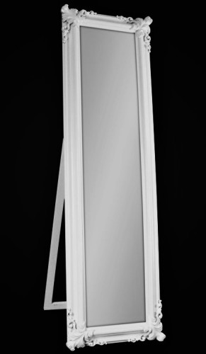 Barokowe BIAŁE lustro stojące/wiszące SM22ST- SMAZAdesign